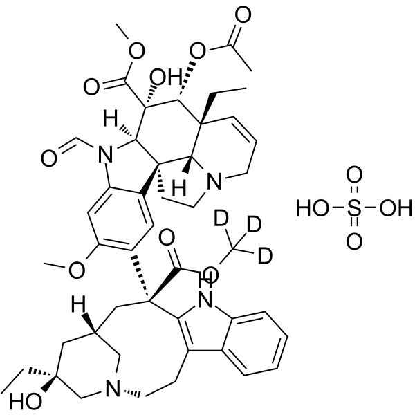 Vincristine-d3-ester sulfate (Leurocristine-d3-ester (sulfate); NSC-67574-d3-ester (sulfate); 22-Oxo